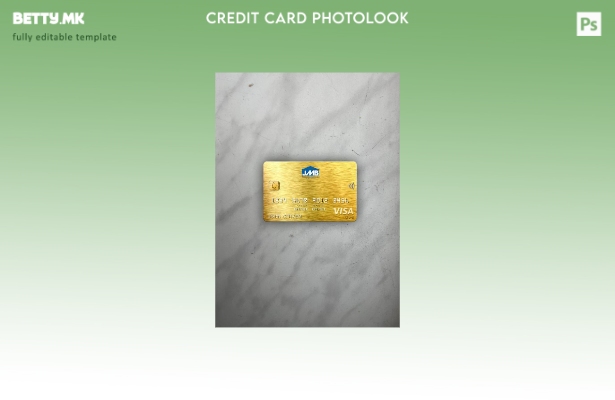 модерен стил Јамајка Хипотека банка виза златна картичка photolook пред шаблон